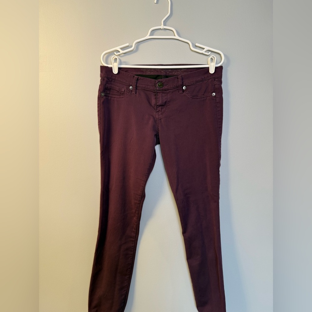 Express. Jean leggings size 8 eggplant purple.